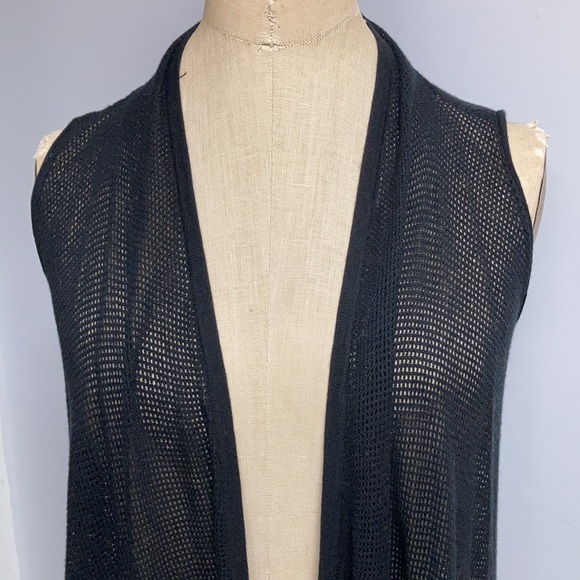 Cashmere/ silk long vest - Picture 2 of 6